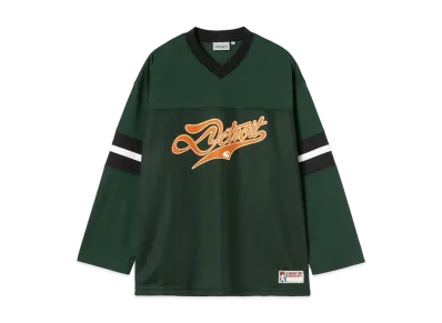 Carhartt WIP L/S Detroit Mesh T-Shirt "Conifer/Black/Wax"