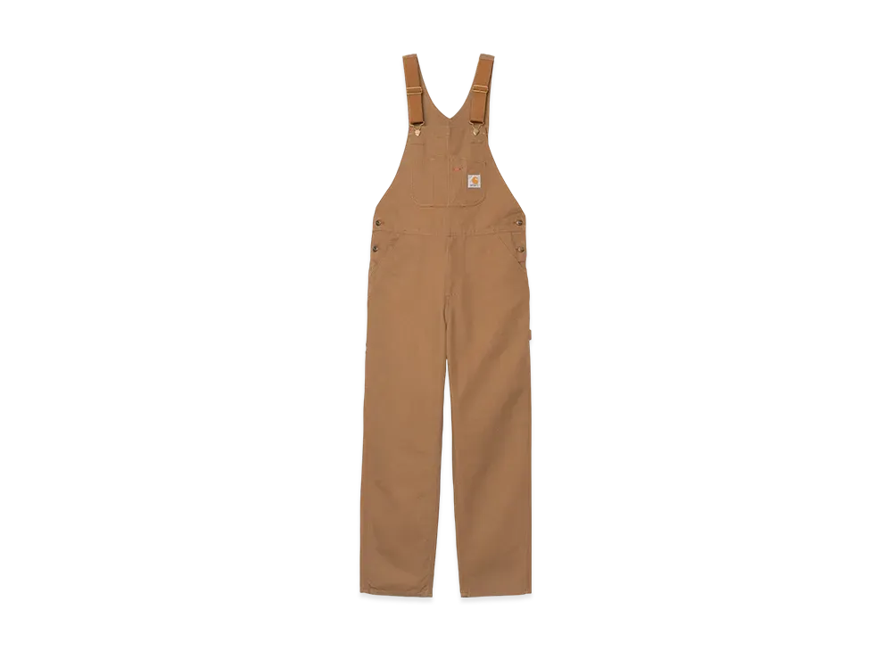 Carhartt WIP Bib Overall "Hamilton Brown(Rinsed)"