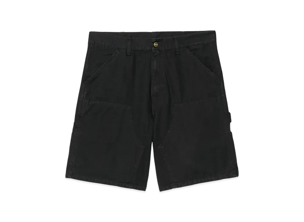Carhartt WIP Double Knee Short "Black(Stone Washed)"