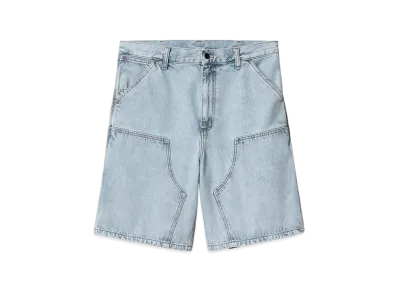 Carhartt WIP Double Knee Short "Blue(Heavy Stone Bleached)"