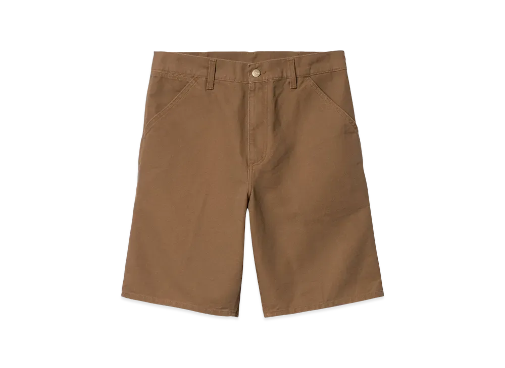 Carhartt WIP Single Knee Short "Hamilton Brown(Rinsed)"