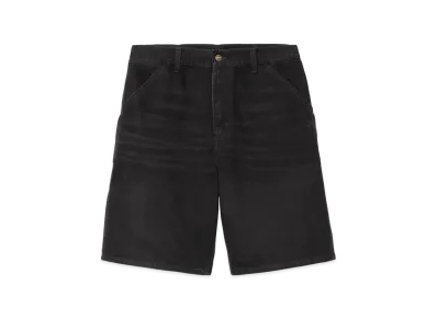 Carhartt WIP Single Knee Short "Black(Stone Canvas)"