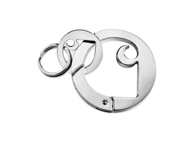 Carhartt WIP Charms Carabiner Keychain "Silver"