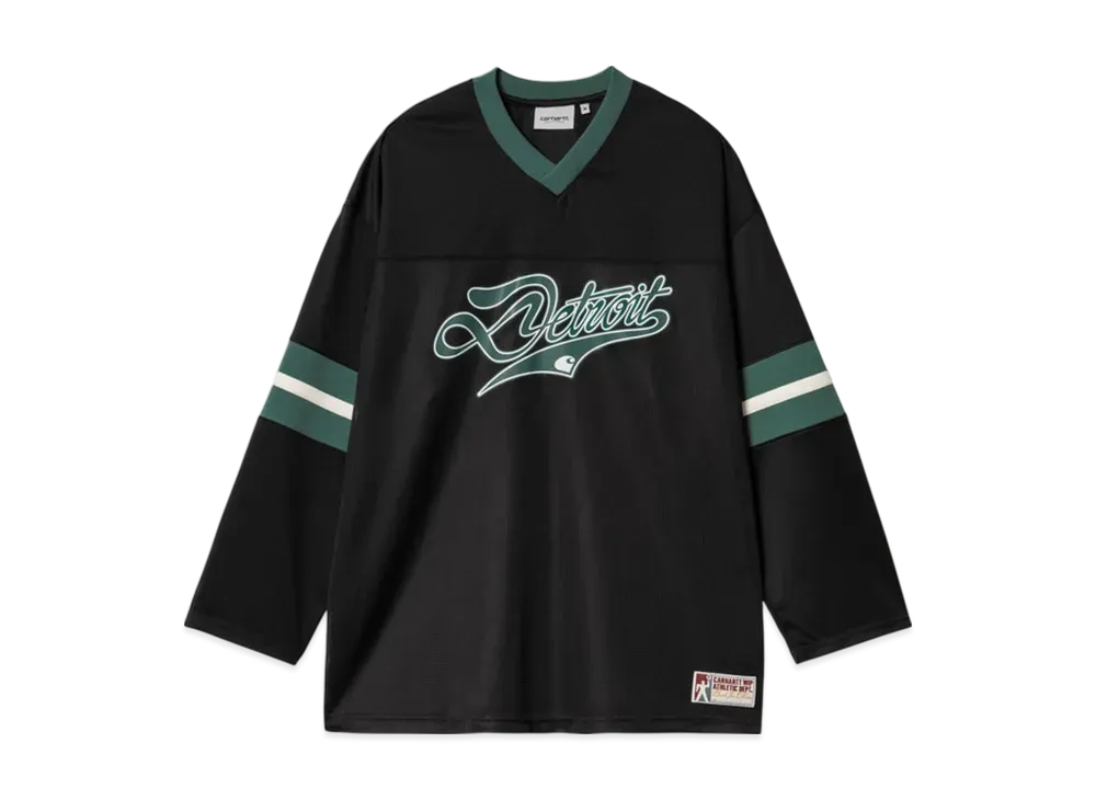 Carhartt WIP L/S Carhartt WIP Detroit Mesh T-Shirt "Black/Conifer/Wax"