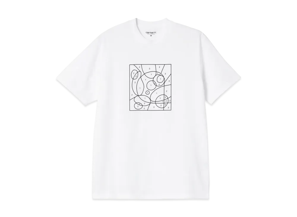 Carhartt WIP S/S By The Numbers T-Shirt "White/Black"