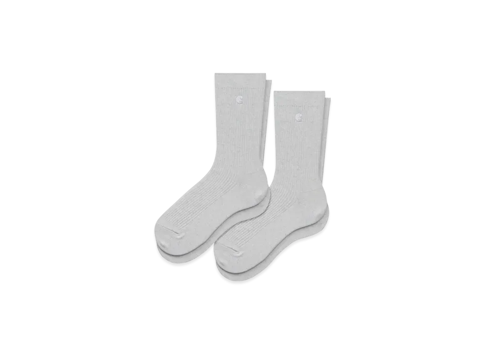 Carhartt WIP Madison Pack Socks "Ash Heather/White Ash Heather/White"
