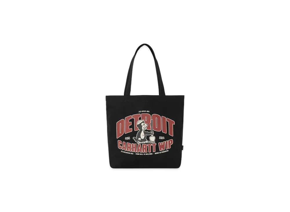 Carhartt WIP Canvas Graphic Tote "Underground Print Black"