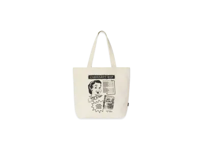 Carhartt WIP Canvas Graphic Tote "Catalogue Print Natural"