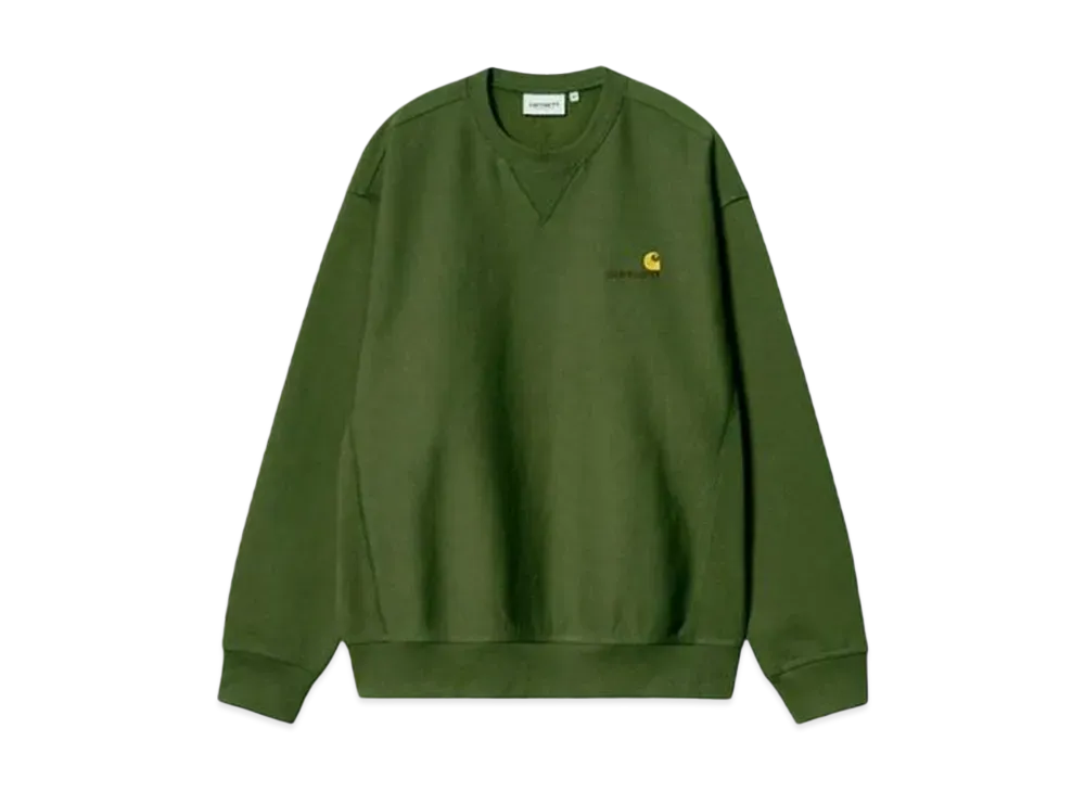 Carhartt WIP American Script Sweatshirt "Tarragon"