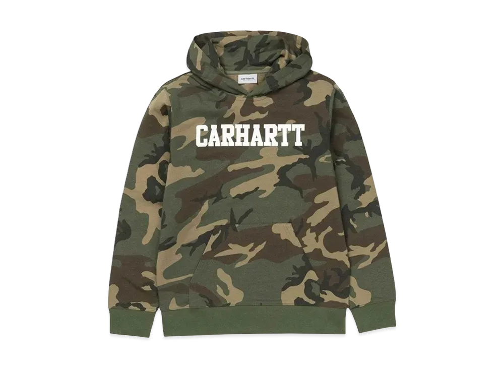 Carhartt WIP Hooded College Sweatshirt "Camo Laurel/White"