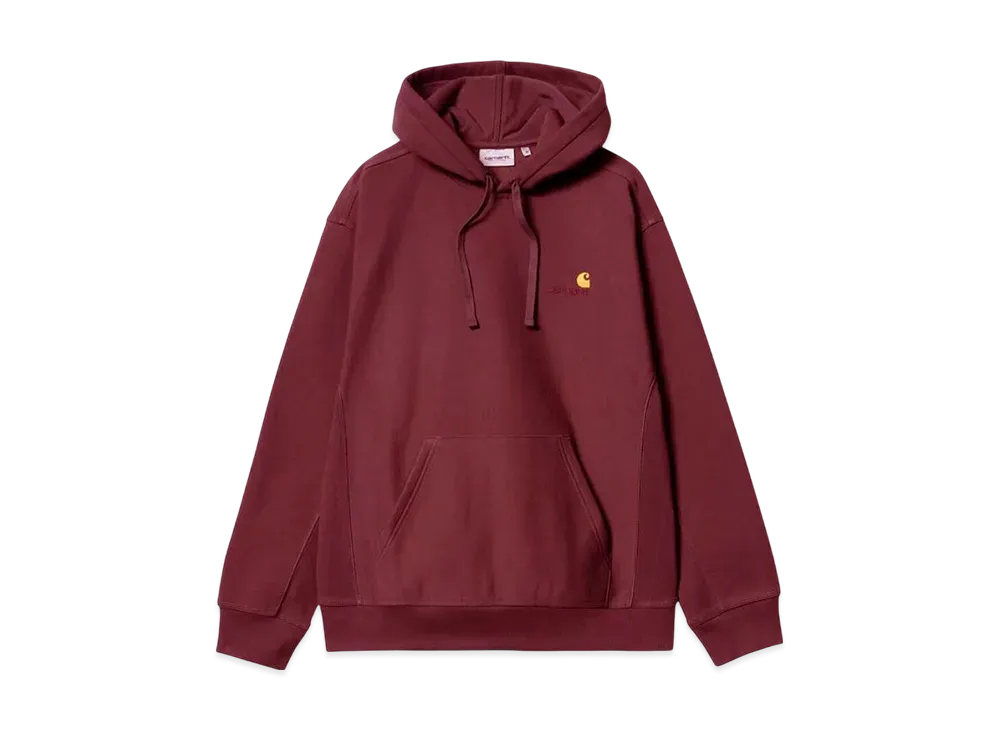 Carhartt WIP Hooded American Script Sweatshirt "Malbec"