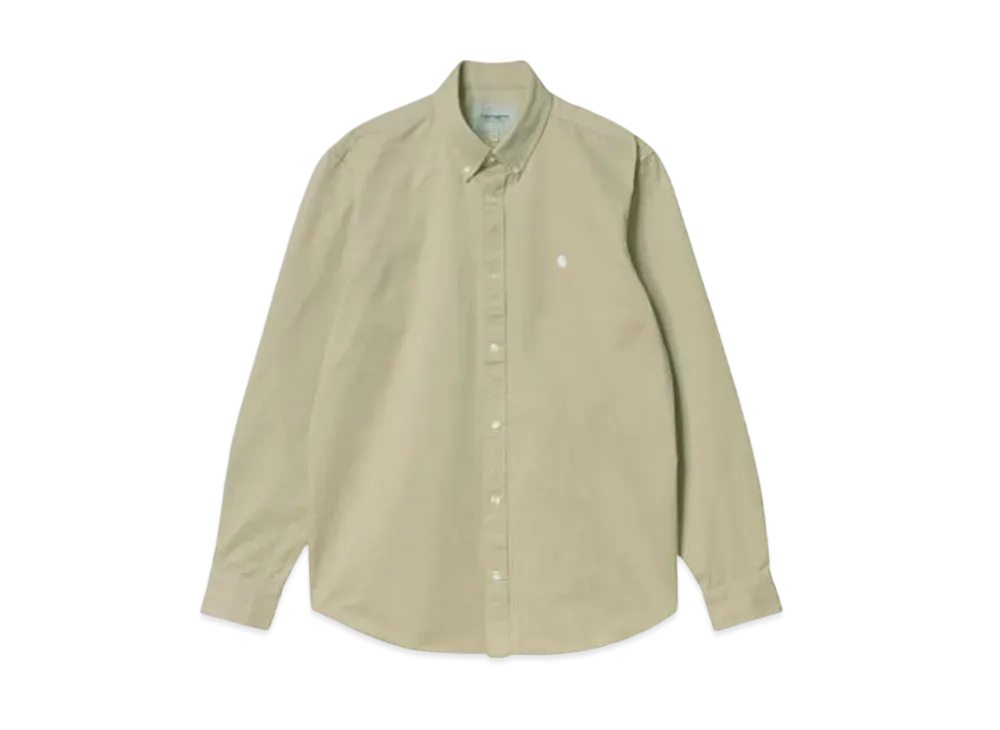 Carhartt WIP Long Sleeve Madison Shirt "Wall/White Beige"