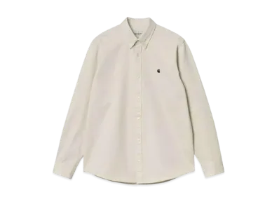 Carhartt WIP Long Sleeve Madison Shirt "Moonbeam/Black"