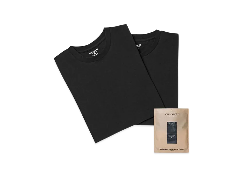 Carhartt WIP 2 Standard Crew Neck T-Shirt 2 Pack "Black"