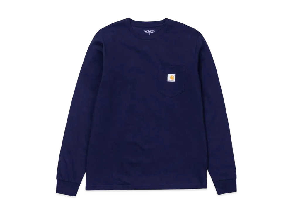 Carhartt WIP L/S Pocket T-Shirt "Dark Navy"