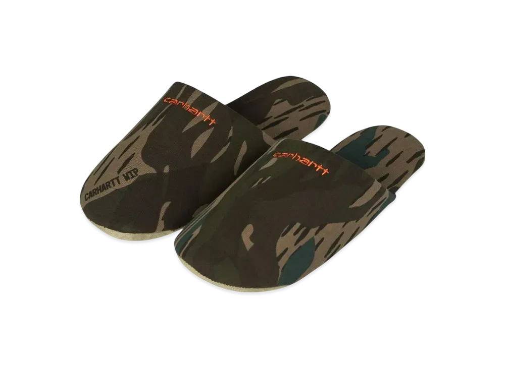 Carhartt WIP Script Embroidery Slippers "Camo Unite/Copperton"