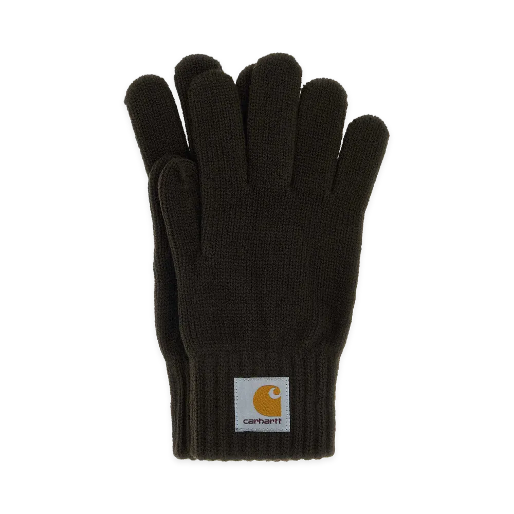 Carhartt WIP Knit Watch Gloves "Dark Brown"