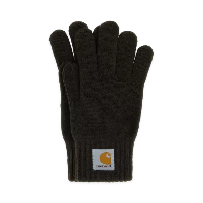 Carhartt WIP Knit Watch Gloves "Dark Brown"