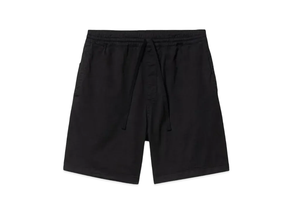 Carhartt WIP Lawton Stretch Short Pants "Black Garment Dyed"