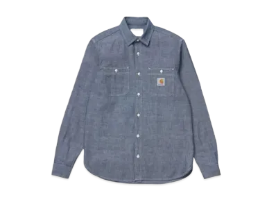 Carhartt WIP Long Sleeve Clink Shirt "Blue Rinsed"