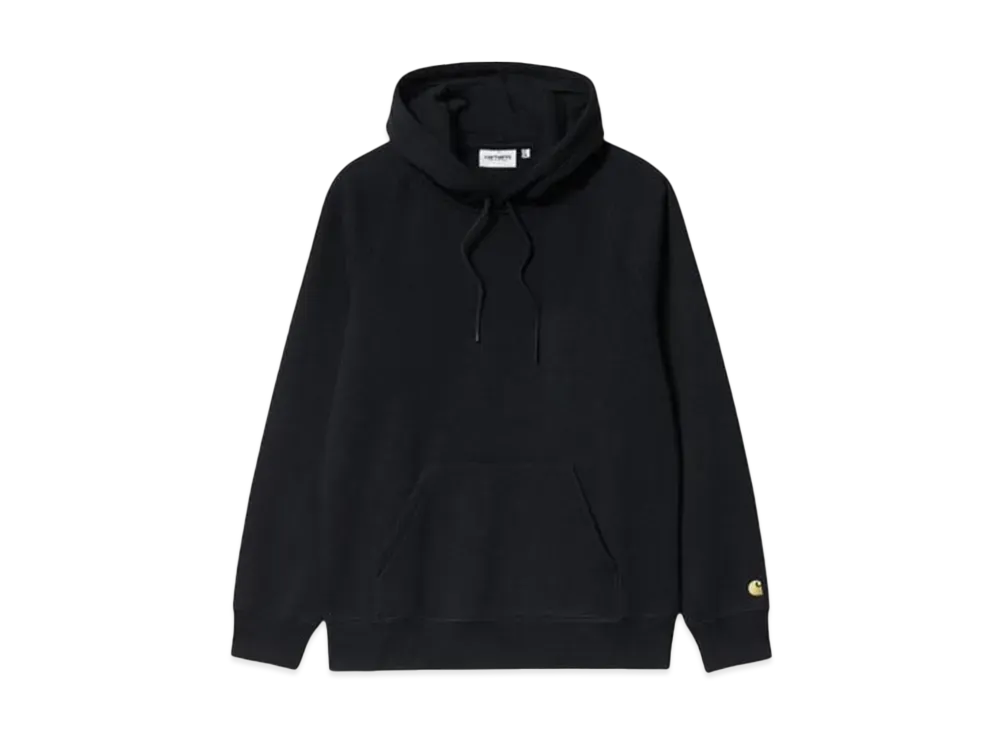 Carhartt WIP Hooded Chase Sweatshirt Pullover Parka "Black/Gold"