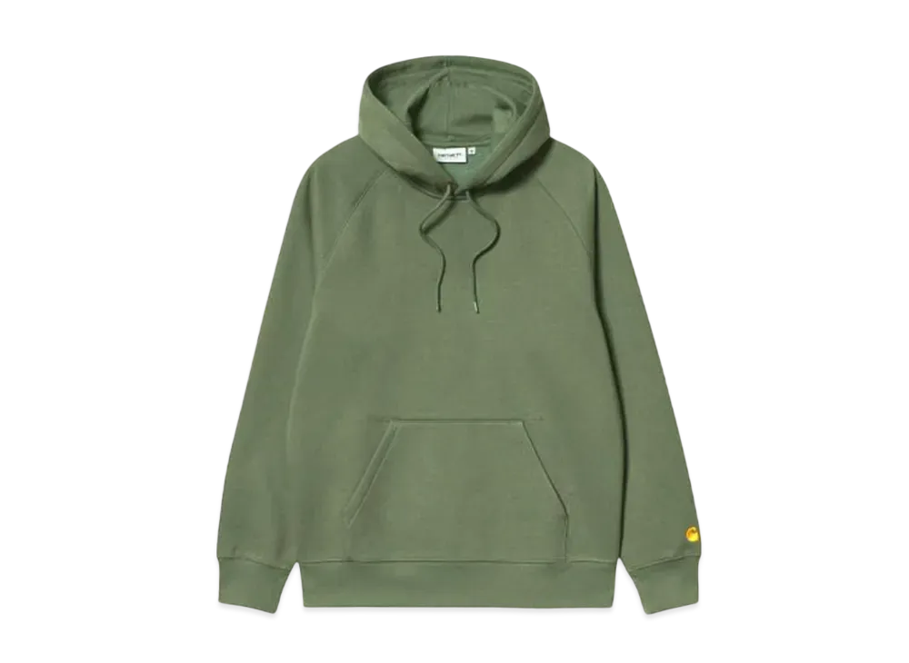 Carhartt WIP Hooded Chase Sweatshirt Pullover Parka "Duck Green/Gold"