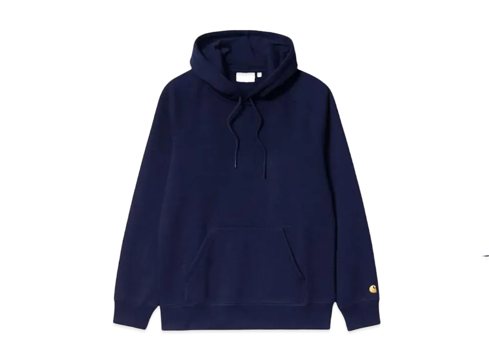Carhartt WIP Hooded Chase Sweatshirt Pullover Parka "Dark Navy/Gold"