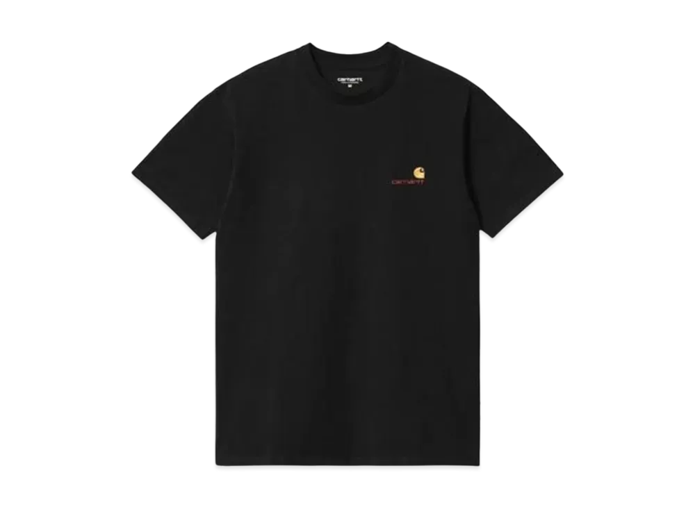 Carhartt WIP Short Sleeve American Script T-Shirt "Black"