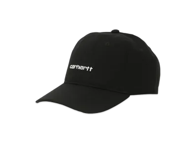 Carhartt WIP Canvas Script Cap "Black/White"