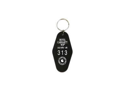 Carhartt WIP Hotel Keys Keychain "Black/White"