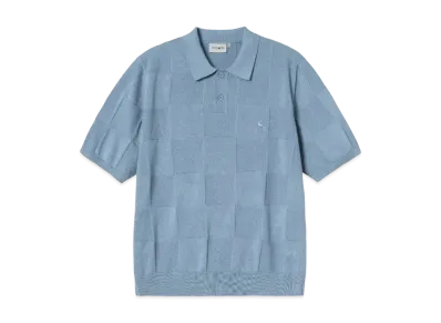 Carhartt WIP S/S Checker Polo "Frosted Blue"