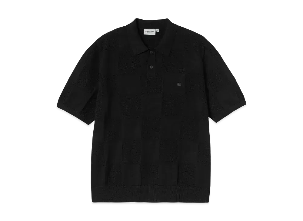 Carhartt WIP S/S Checker Polo "Black"