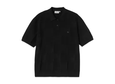 Carhartt WIP S/S Checker Polo "Black"