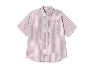 Carhartt WIP S/S Phelps Shirt "Phelps Stripe Mulberry"