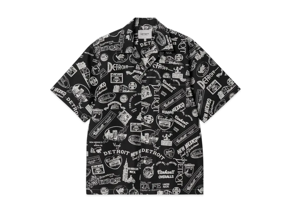 Carhartt WIP S/S State Souvenir Shirt "State Souvenir Print White Frosted Blue"