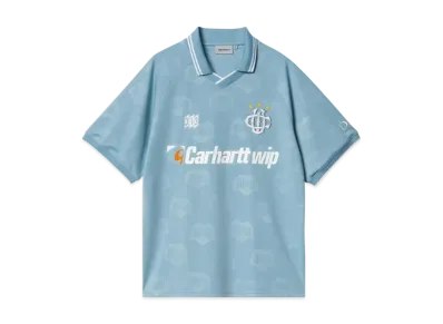 Carhartt WIP S/S Hartt's Football T-Shirt "Heart Train Jacquard Bluebird"