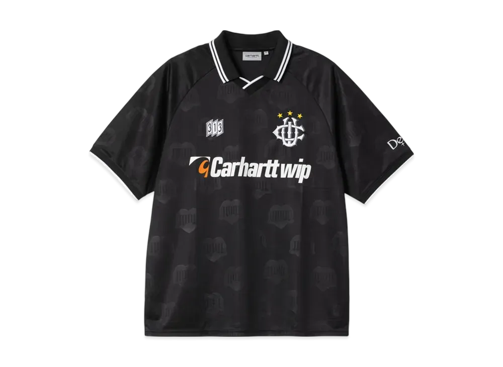 Carhartt WIP S/S Hartt's Football T-Shirt "Heart Train Jacquard Black"