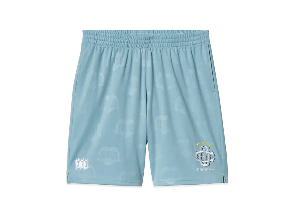 Carhartt WIP Hartt's Football Short "Heart Train Jacquard Bluebird"