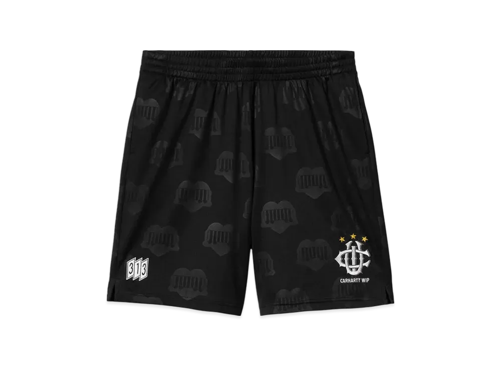 Carhartt WIP Hartt's Football Short "Heart Train Jacquard Black"