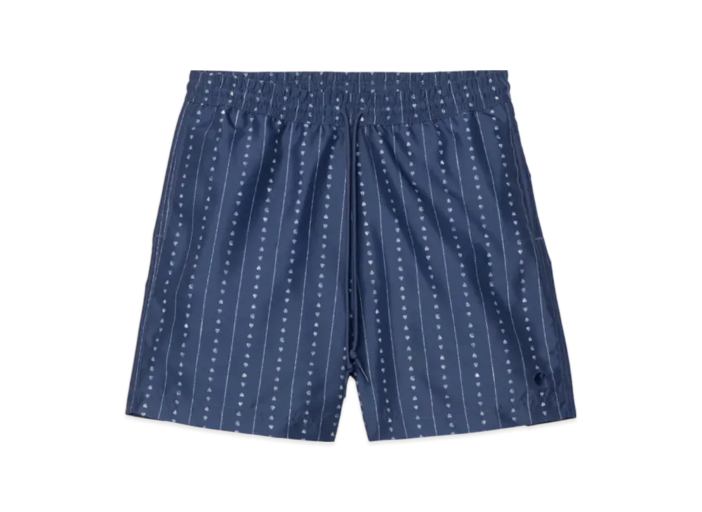 Carhartt WIP Slater Swim Trunks "Heart C Pinstripe Ink/Natural"