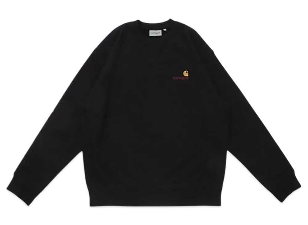 Carhartt WIP American Script Sweat "Black"