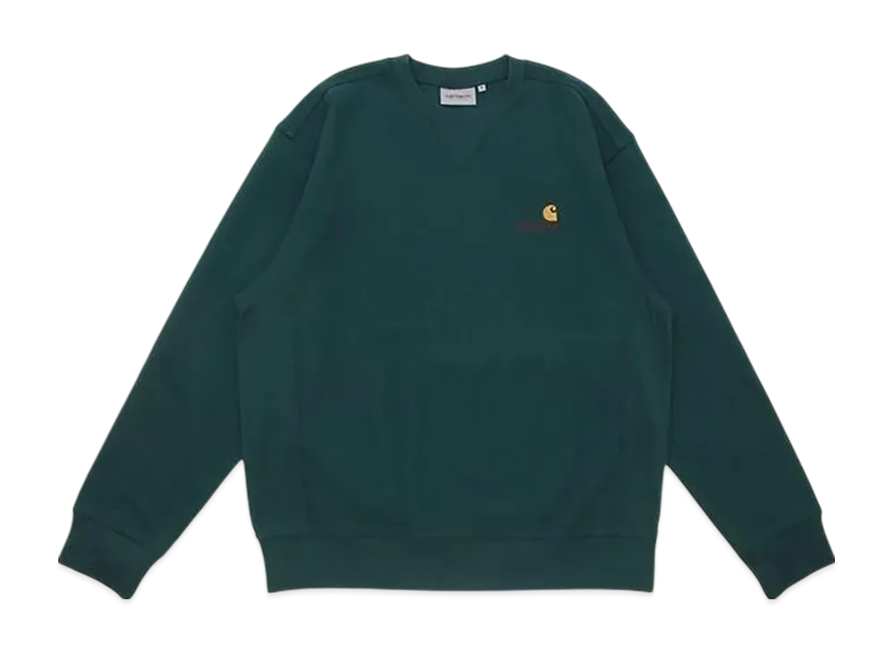 Carhartt WIP American Script Sweat "Malachite"