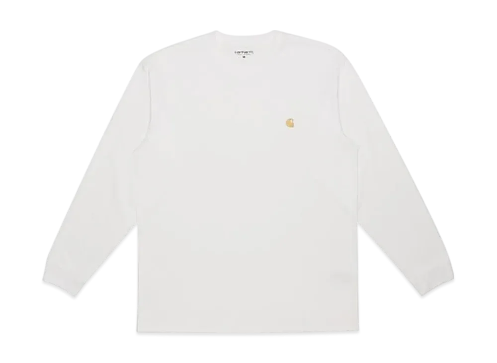 Carhartt WIP L/S Chase T-Shirt "White Gold"