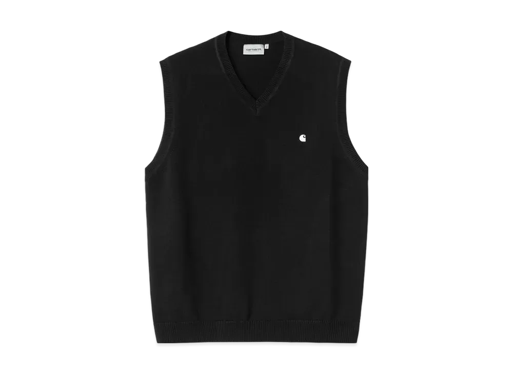 Carhartt WIP Madison Vest Sweater "Black/White"