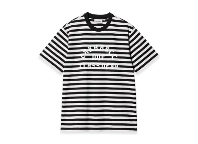 Carhartt WIP S/S Scotty Athletic T-Shirt "Scotty Stripe Black/Sonic Silver"