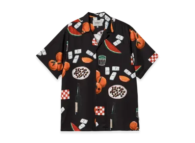 Carhartt WIP S/S Isis Maria Dinner Shirt "Isis Maria Dinner Aop Black"