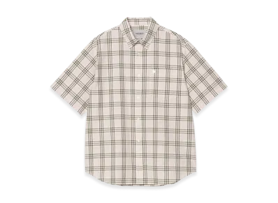 Carhartt WIP S/S Niven Shirt "Niven Check Air Pink/Wax"