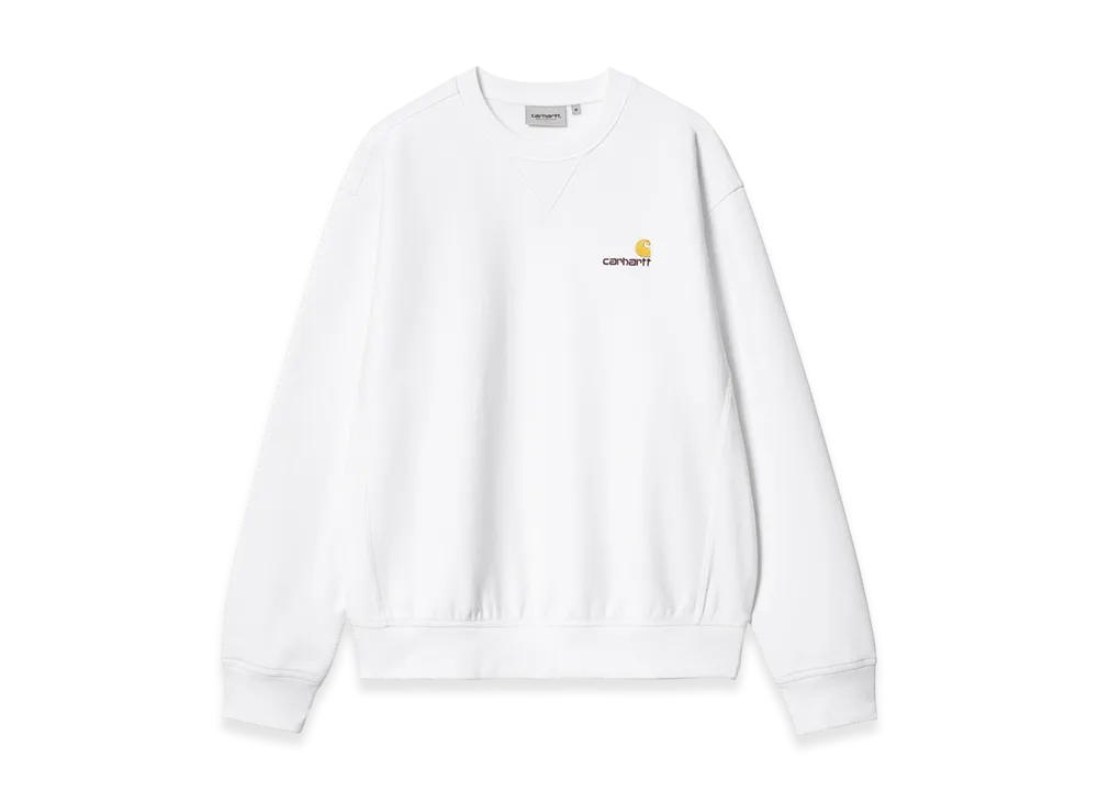 Carhartt WIP American Script Sweatshirt "White"
