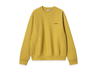 Carhartt WIP American Script Sweatshirt "Golden Olive"