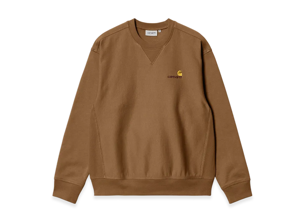 Carhartt WIP American Script Sweatshirt "Hamilton Brown"